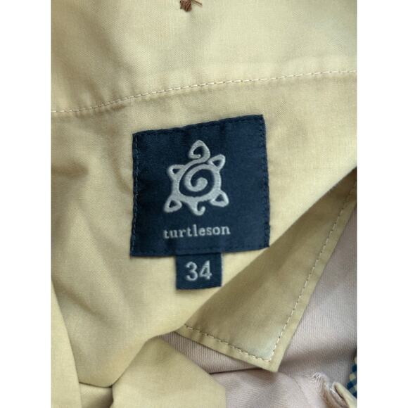 NWT Turtleson Men's Khaki Lawton Performance Chino Short Size 38 - Picture 2 of 6